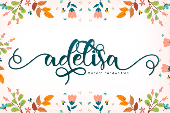 Adelisa: A Romantic and Flowing Script Font for Design Projects