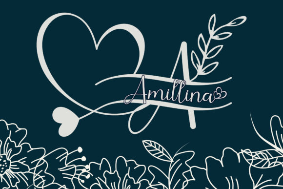 Amillina Monogram: A Romantic Touch for Every Design