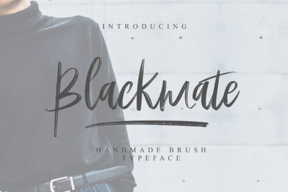 Blackmate: A Handwritten Script Font for Modern Creativity