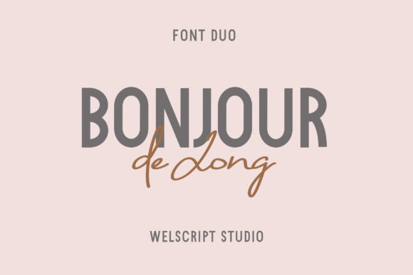 Bonjour De Jong: Elegant Font for Creative Projects