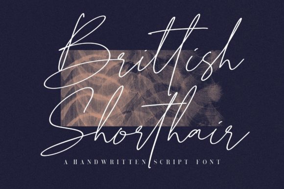 Brittish Shorthair: A Stylish Handwritten Font for Design Projects