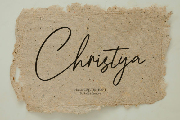 Create Gorgeous and Timeless Designs with Christya: A Stylish Handwritten Font for Every Project