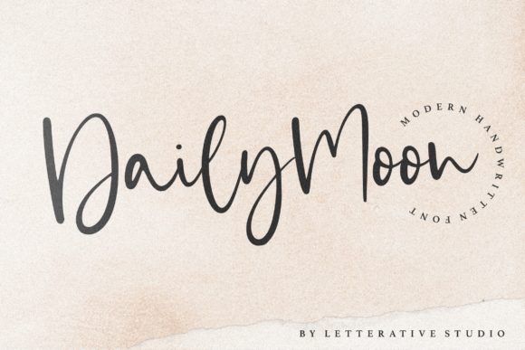 Daily Moon: A Stylish Script Font for Creative Projects