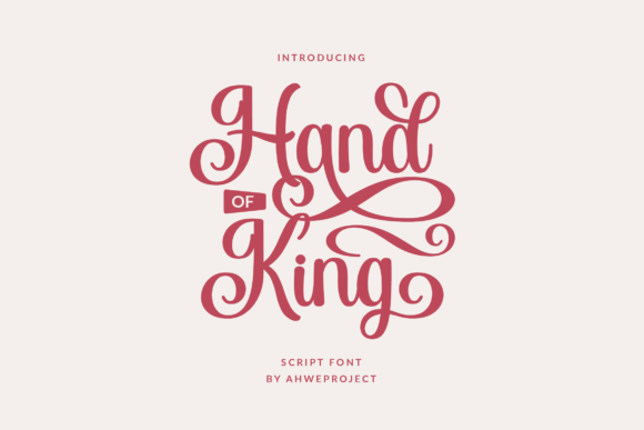 Hand of King: A Beautiful Handwritten Font for Elegant Designs