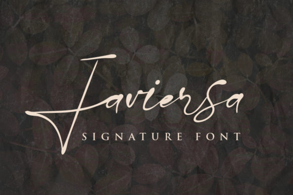Javiersa: A Romantic Handwritten Font for Personalized Design