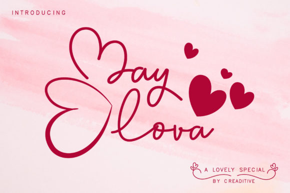 May Lova: A Romantic Handwritten Font for Elegant Designs