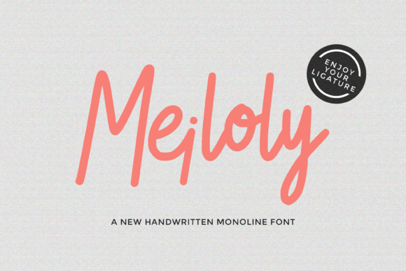 Meiloly: A Sweet Handwritten Font for Creative Projects