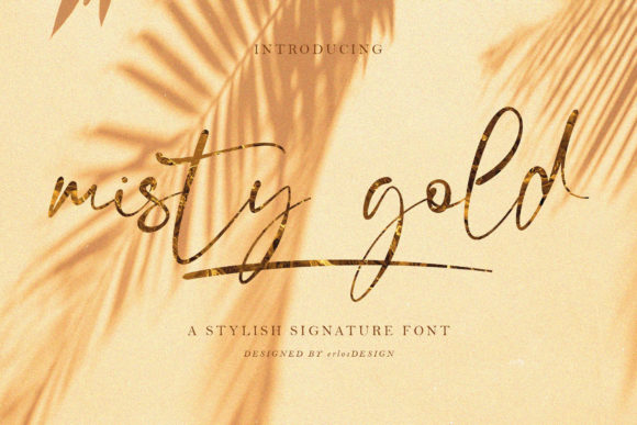 Misty Gold: A Timeless Handwritten Font for Every Design Project