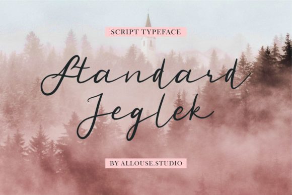 Standard Jeglek: A Handwritten Font for Elegant Design